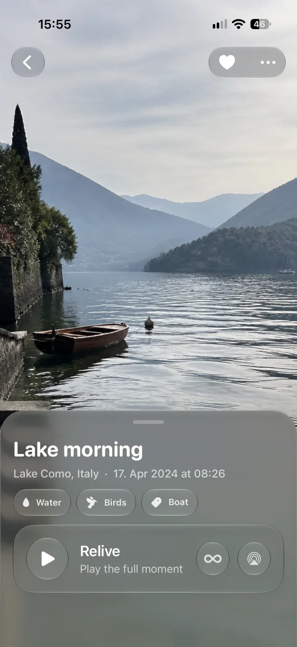 Aunori Moment at Lake Como ready to play in Relive