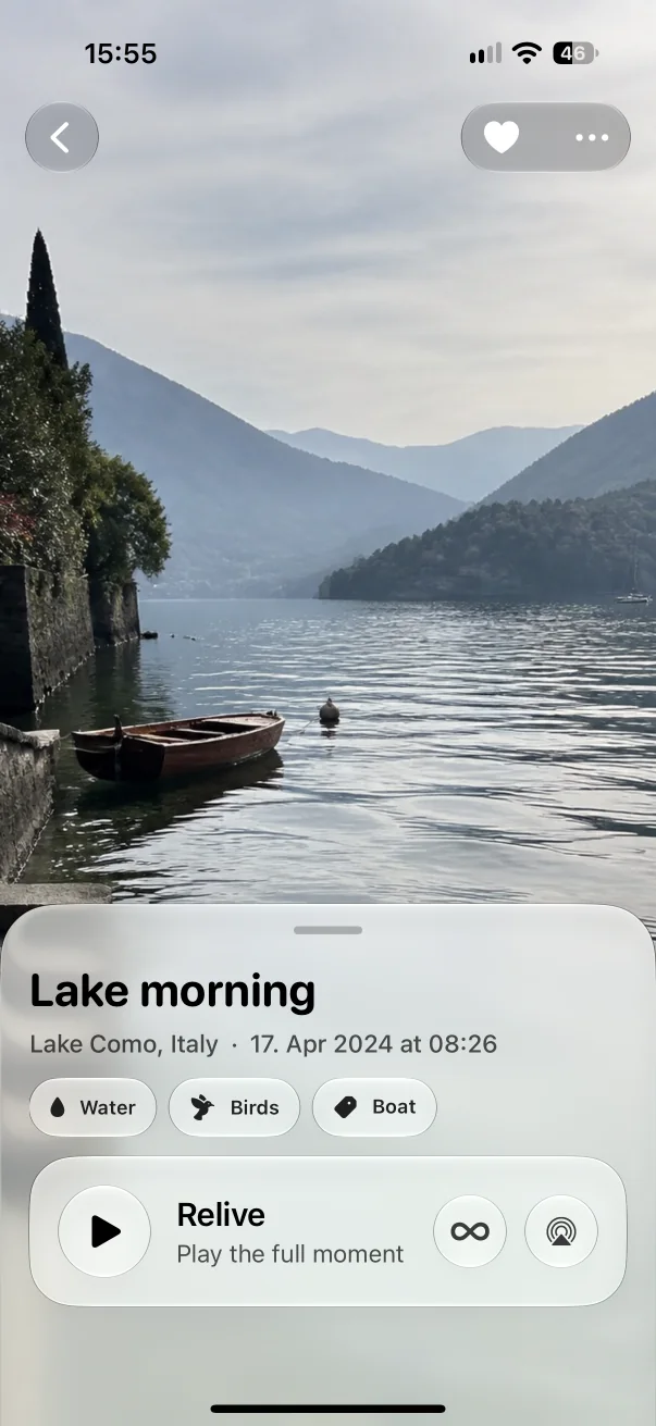 Aunori Moment at Lake Como ready to play in Relive